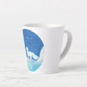 Illustration der kleinen arktischen Fox (Vulpes la Milchtasse (Rechte Ecke)