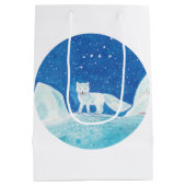 Illustration der kleinen arktischen Fox (Vulpes la Mittlere Geschenktüte (Rückseite)
