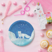 Illustration der kleinen arktischen Fox (Vulpes la Pappteller (Party)