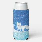 Illustration der kleinen arktischen Fox (Vulpes la Selters Dosenkühler (Seltzer Vorderseite)