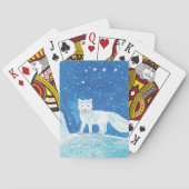 Illustration der kleinen arktischen Fox (Vulpes la Spielkarten (Rückseite)