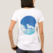 Illustration der kleinen arktischen Fox (Vulpes la T-Shirt (Rückseite)
