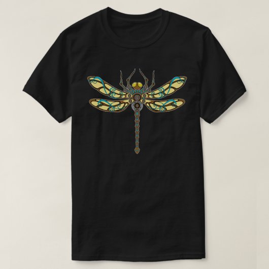 Illustration der Kupfermech-Libelle T-Shirt (Design vorne)