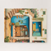 Illustration der lebendigen Pflanze des Hauses Puzzle (Horizontal)