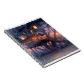 Illustration der magischen Laterne-Lit-Treehouse Notizblock (Rechte Seite)