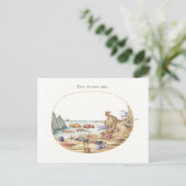 Illustration der Meereslebewesen Postkarte (Stehend Vorderseite)