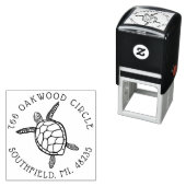 Illustration der Meeresschildkröte - benutzerdefin Permastempel (Beispiel)