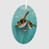 Illustration der Meeresschildkröten Ornament (Vorderseite)