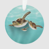 Illustration der Meeresschildkröten Ornament (Vorderseite)