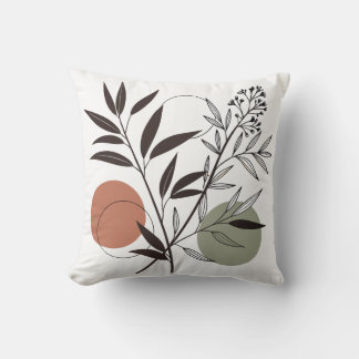 Illustration der Minimalistischen Boho-Pflanze Kissen