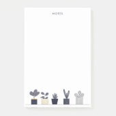 Illustration der Minimalistischen Pflanze von Crea Post-it Klebezettel (Vorderseite)