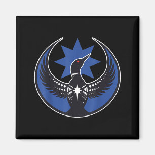 Illustration der Minnesota-Rebellenstaatsflagge 2 Magnet