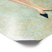 Illustration der Mode der Vintagen 1930er Jahre Fotodruck (Ecke)