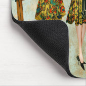 Illustration der Mode der Vintagen 1930er Jahre Mousepad (Ecke)