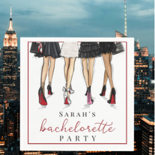 Illustration der Mode in New York City Serviette