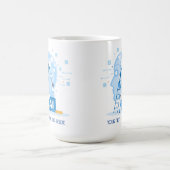 Illustration der modernen blauen künstlichen Intel Kaffeetasse (Mittel)