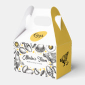 Illustration der modernen Eier Faltschachtel Verpa Geschenkschachtel (Rückseite)