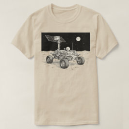 Illustration der Mondrover-Exploration T-Shirt