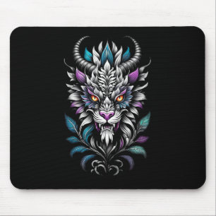 Illustration der mystischen Bestie - Drache der br Mousepad