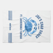 Illustration der niedlichen Blauen Krebshandfarben Geschirrtuch (Horizontal)