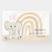 Illustration der niedlichen Frühlingslephant Banner (Horizontal)
