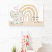 Illustration der niedlichen Frühlingslephant Banner (InSitu)