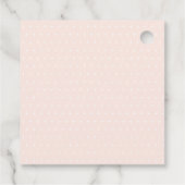 Illustration der niedlichen Frühlingslephant Geschenkanhänger (Rückseite)