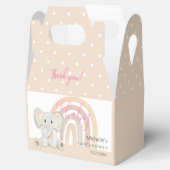 Illustration der niedlichen Frühlingslephant Geschenkschachtel (Geöffnet)