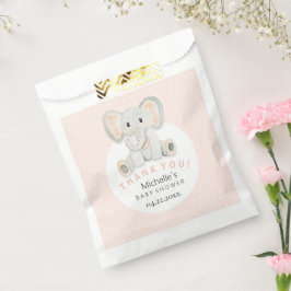 Illustration der niedlichen Frühlingslephant Geschenktütchen