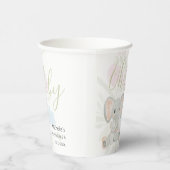 Illustration der niedlichen Frühlingslephant Pappbecher (Rechts)