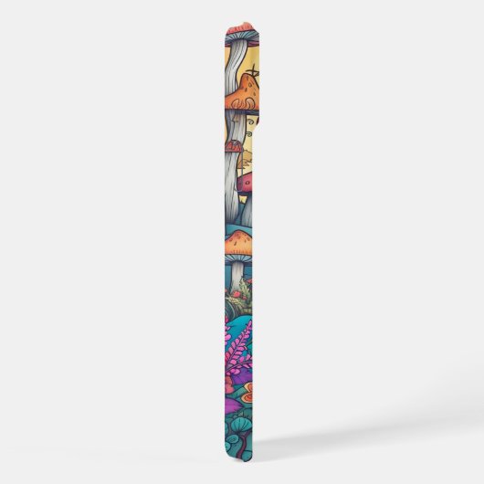 Illustration der niedlichen kreativen Pilzhütte iPhone Hülle (Rechte Seite)