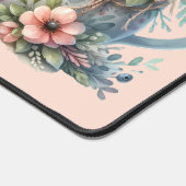 Illustration der niedlichen Maus im Blumentepot Schreibtischunterlage (Ecke)