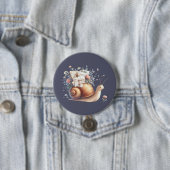 Illustration der niedlichen Schneckenpastel Button (Beispiel)