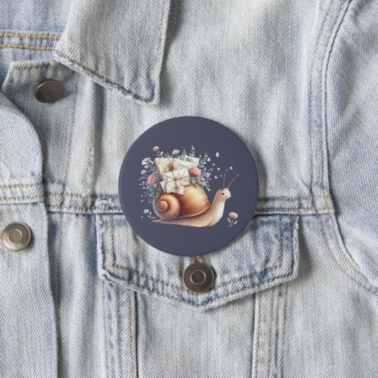 Illustration der niedlichen Schneckenpastel Button (Beispiel)