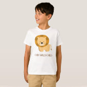 Illustration der niedlichen Wild Child Lion T-Shirt (Vorne ganz)