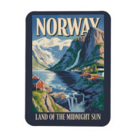 Illustration der norwegischen Landschaft Reise Kun