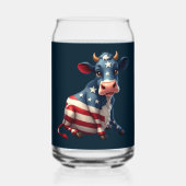 Illustration der patriotischen amerikanischen Flag Dosenglas (Vorderseite)