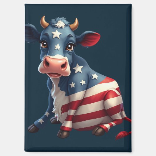 Illustration der patriotischen amerikanischen Flag Magnet (Vorderseite)