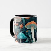 Illustration der Pilze aus dem Whimsikwald Tasse (Vorderseite Links)
