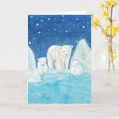Illustration der Polarbären Karte (Gelbe Blume)
