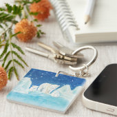 Illustration der Polarbären Schlüsselanhänger (Vorderseite rechts)