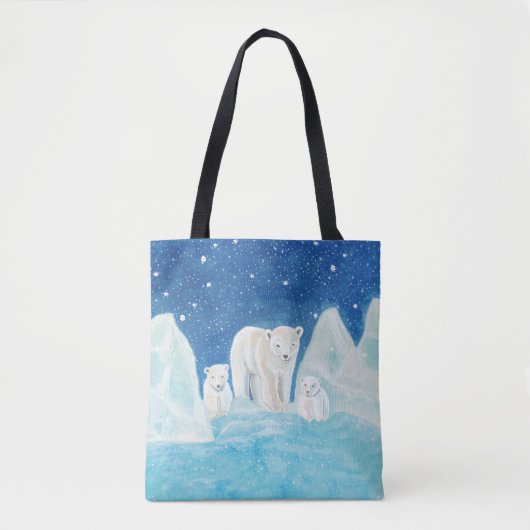Illustration der Polarbären Tasche (Vorderseite)