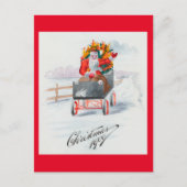 Illustration der Postkarte für den Weihnachtsfeier (Vorderseite)