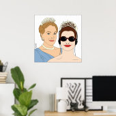 Illustration der Princess-Kalender Poster (Heimbüro)