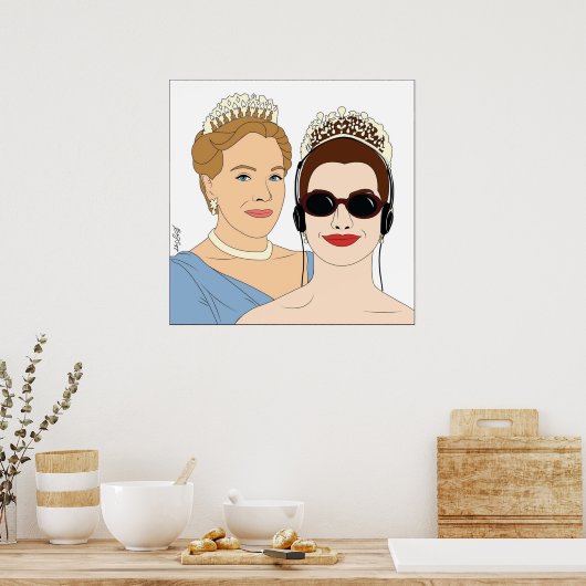 Illustration der Princess-Kalender Poster (Küche)