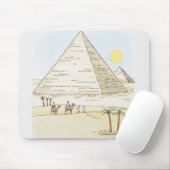 Illustration der Pyramiden und der Männer mit Mousepad (Mit Mouse)
