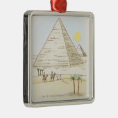 Illustration der Pyramiden und der Männer mit Ornament Aus Metall (Rechts)