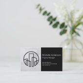 Illustration der realen Anwesen-Linie | Property M Visitenkarte (Stehend Vorderseite)