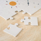 Illustration der Retro Space Rocket Puzzle (Seite)