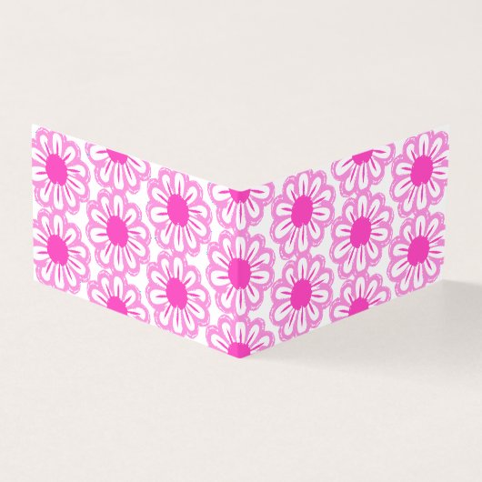 Illustration der rosa Gänseblümchen (Vorderseite)